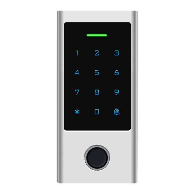 Sistema de controle de acesso à porta WiFi com impressão digital e teclado sensível ao toque